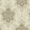 Discount Brewster Adela Neutral Twill Damask Wallpaper
