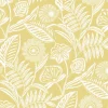 Best Brewster/ASP 2969-87529 Alma Yellow Tropical Floral Wallpaper
