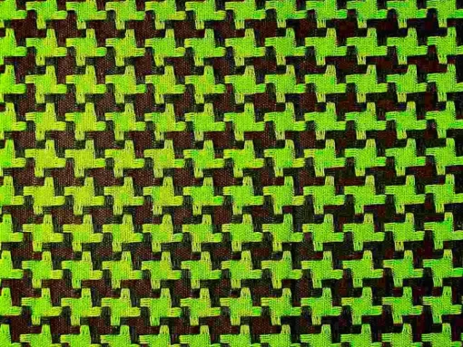 Fashion Laura Kiran Big Houndstooth Chocolate Olive Fabric