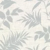 Sale Brewster 2921-50810 Chandler Off-White Botanical Faux Grasscloth Wallpaper