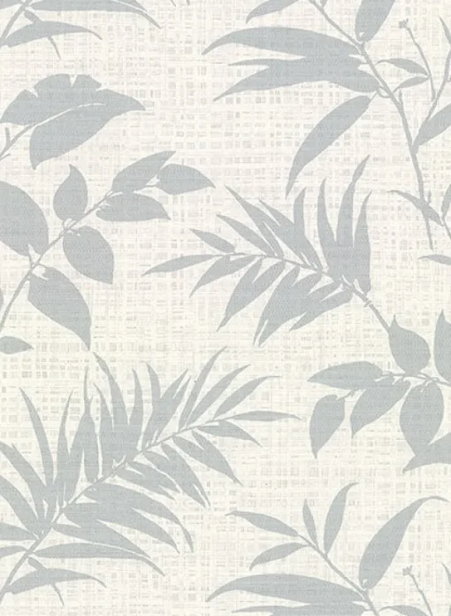 Sale Brewster 2921-50810 Chandler Off-White Botanical Faux Grasscloth Wallpaper