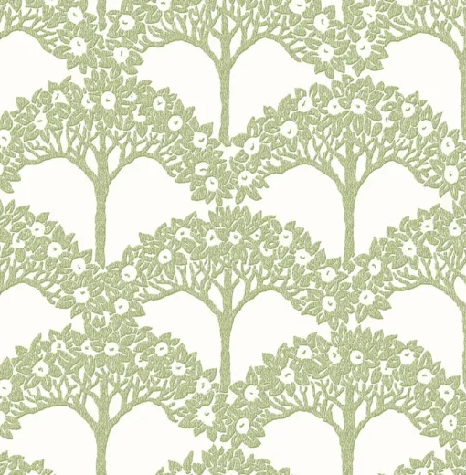 New Brewster/ASP 2970-26114 Dawson Green Magnolia Tree Wallpaper