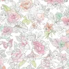 Sale York DI0966 Coral Disney Princess Royal Floral Wallpaper