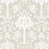 Clearance York DM5013 Beige Palmetto Palm Damask Wallpaper