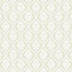 Sale York DM5025 Beige Petite Ogee Wallpaper