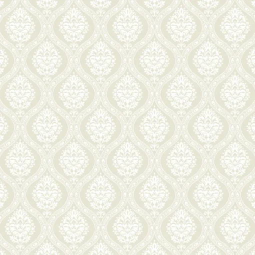 Sale York DM5025 Beige Petite Ogee Wallpaper