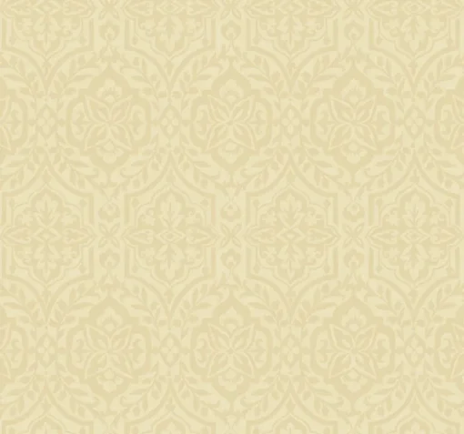 New York DM5035 Gold Catherdral Damask Wallpaper