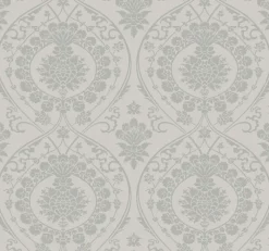 Sale York DM4904 Gray Silver Imperial Damask Wallpaper