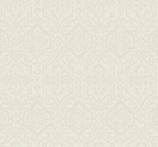 Fashion York DM5034 Taupe Catherdral Damask Wallpaper