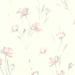 Online Brewster For Your Bath III Gloria Peach Floral Wallpaper