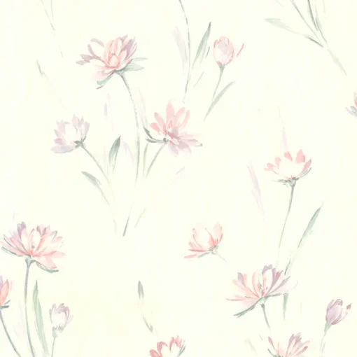 Online Brewster For Your Bath III Gloria Peach Floral Wallpaper