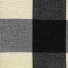Hot Laura Kiran Four Inch Check 3163 Black Natural Fabric