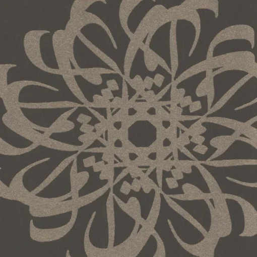Clearance Brewster Hazar Afsan Espresso Modern Medallion Wallpaper