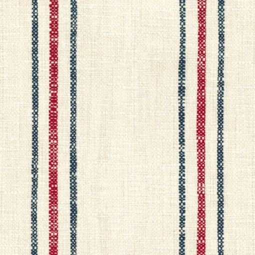 Hot Regal Highlander Slub Stripe Red Fabric