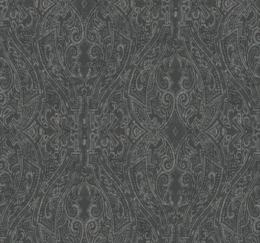 Best York HO2134 Black Ascot Damask Wallpaper