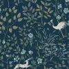 Discount York HO2128 Dark Blue Aspen Wallpaper