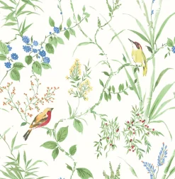 Online Brewster 2904-24173 Imperial Garden Green Botanical Wallpaper
