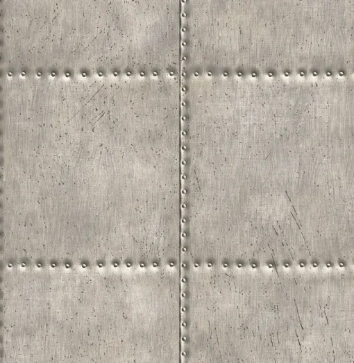 Sale Brewster 2767-22343 Indium Silver Sheet Metal Wallpaper