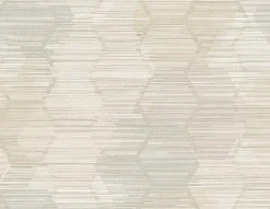 Outlet Brewster/ASP 2949-60505 Jabari Wheat Geometric Faux Grasscloth Wallpaper
