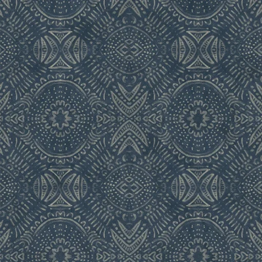 Hot Brewster 3118-12661 Java Navy Medallion Wallpaper