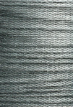 Hot Brewster Kumiko Green Grasscloth Wallpaper