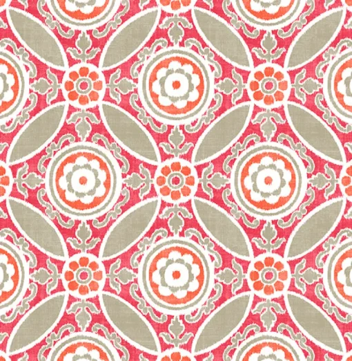 New Brewster/ASP 2744-24113 Maya Pink Medallion Wallpaper
