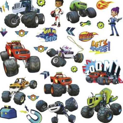Online York/RoomMates Murals Blaze & the Monster Machines Peel and Stick Wall Decals Mural