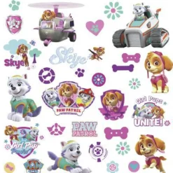 Hot York/RoomMates Murals Paw Patrol Girl Pups Wall Decals Mural