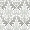 Discount Brewster NU1827 Grey Nouveau Damask Peel And Stick Wallpaper
