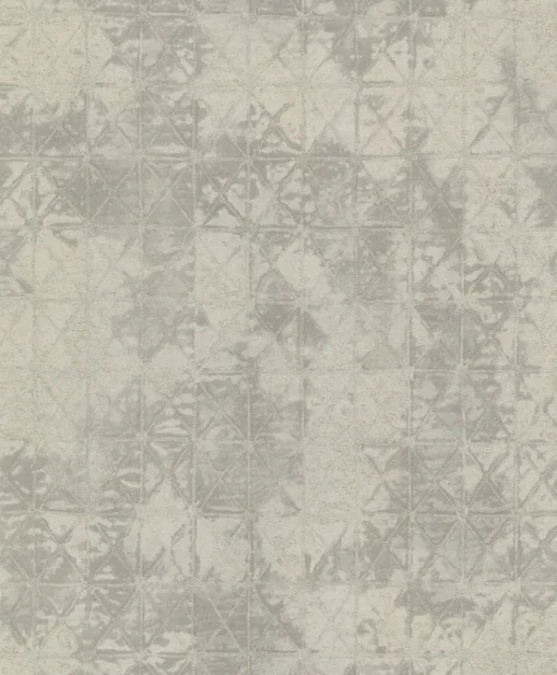 New Brewster/ASP 2971-86371 Odell Silver Antique Tiles Wallpaper