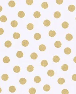 New Brewster Odette Gold Stamped Dots Wallpaper