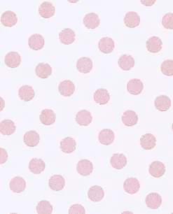 Online Brewster Odette Pink Stamped Dots Wallpaper