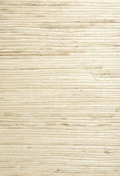 New Brewster Qi Taupe Grasscloth Wallpaper