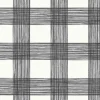 Discount Brewster/ASP 2927-80900 Scarborough Black Striated Plaid Wallpaper
