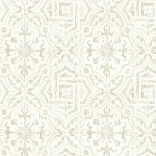 Discount Brewster 3123-12333 Sonoma Cream Spanish Tile Wallpaper