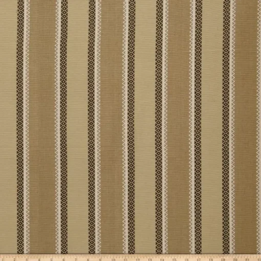 Fashion Laura Kiran Valencia Stripe Tan Sand Fabric