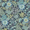 Hot Brewster/ASP 2970-87533 Voysey Navy Floral Wallpaper