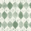 New York Woodblock Print Forest Green Magnolia Home Vol. II Wallpaper