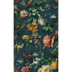 Brewster 307306 Claude Navy Floral Wallpaper