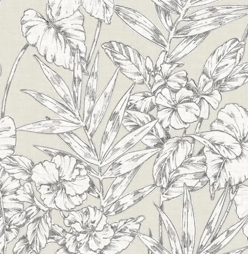 Brewster/ASP 2744-24104 Fiji Beige Floral Wallpaper