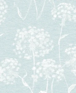Brewster 2814-24576 Garvey Light Blue Dandelion Wallpaper