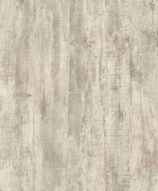 Brewster 4020-68307 Huck Khaki Weathered Wood Plank Wallpaper