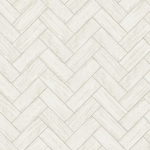 Brewster 3122-10100 Kaliko White Wood Herringbone Wallpaper