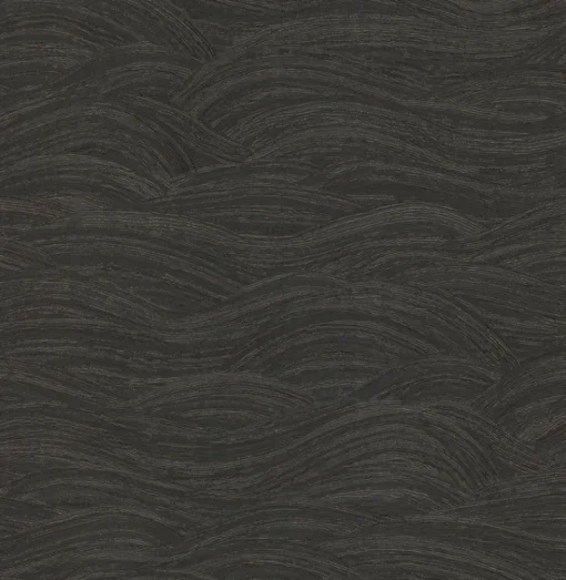 Brewster/ASP 2971-86363 Leith Black Zen Waves Wallpaper