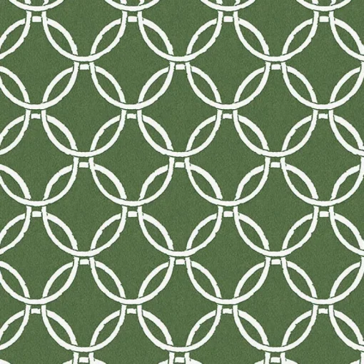 Brewster 3122-11004 Quelala Green Ring Ogee Wallpaper