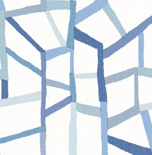 Brewster/ASP 2903-25849 Tate Blue Geometric Linen Wallpaper