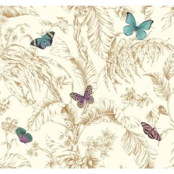York Ashford Toiles Papillion Wallpaper (AF2028_B12)