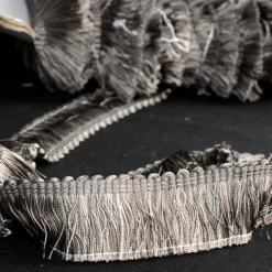 Stock/Belagio BF4004 49 Grey Bellagio Brush Fringe