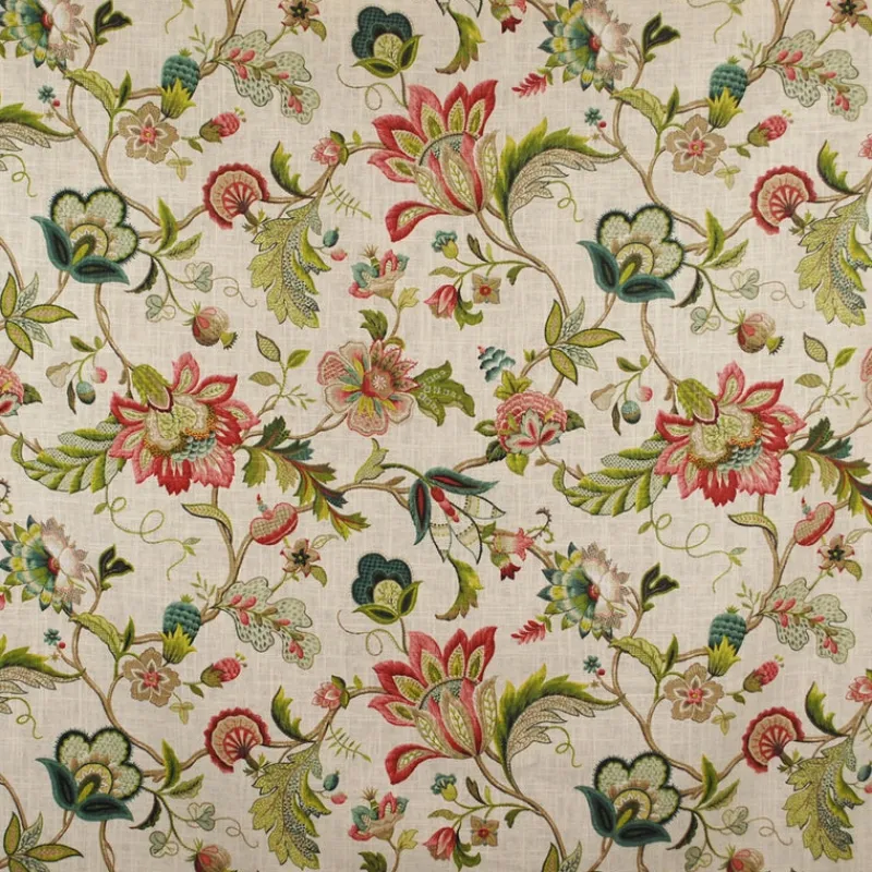 Stock/PKaufmann_inc/PK Brissac Jewel Jacobean Floral Kaufman Fabric