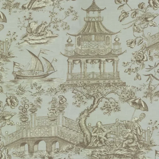 PKaufmann_inc/PKL Chinoiserie Toile 750700 Spa Williamsburg PK Lifestyles Fabric